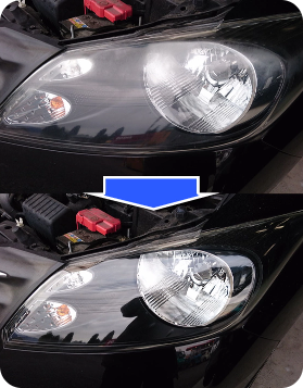 ヘッドライトクリーニング